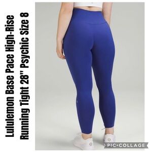 Lululemon Base Pace High-Rise Running Tight 28" Psychic Size 8